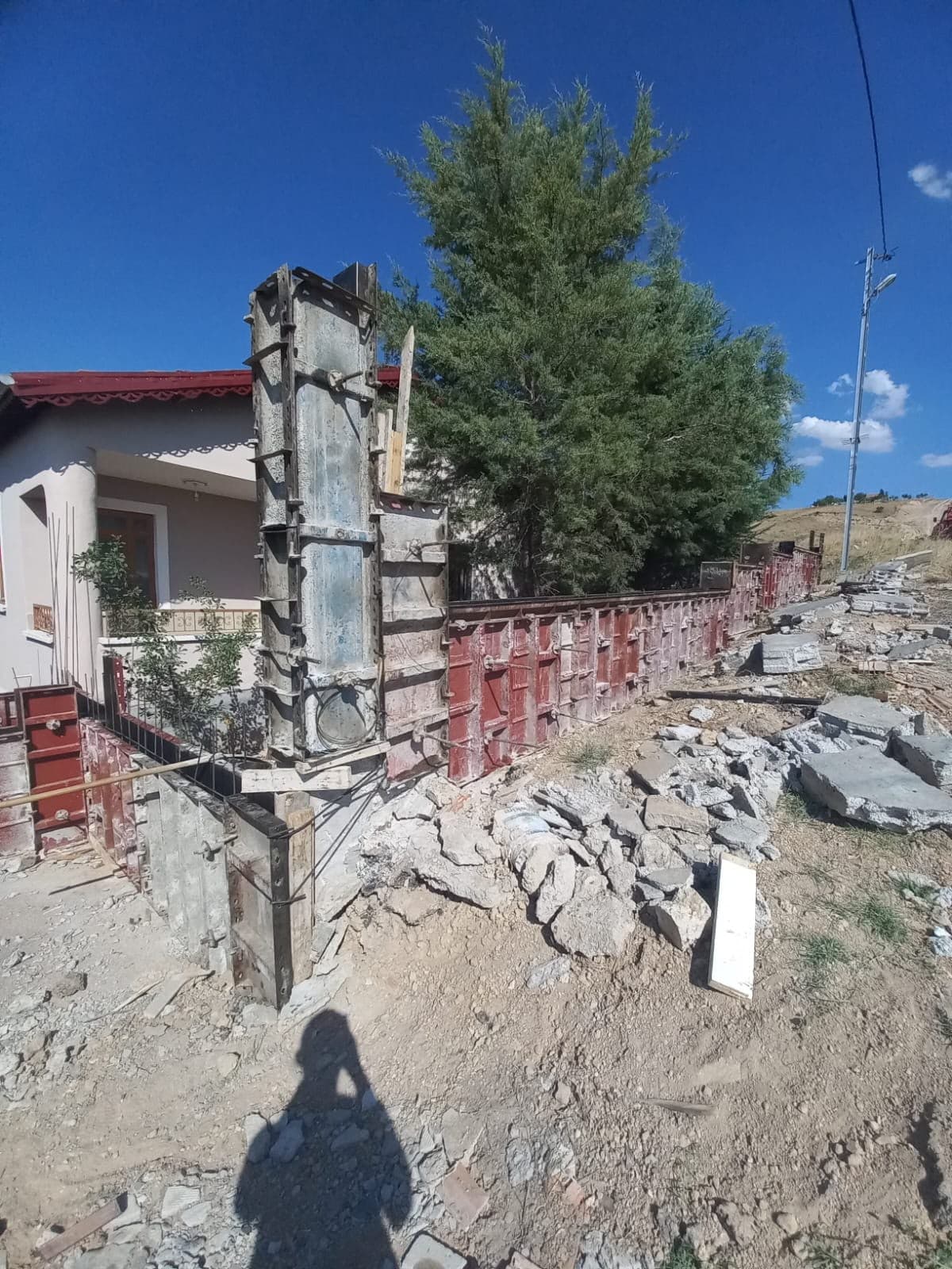 Ankara istinat duvarı çalışması